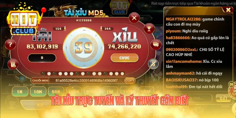 Tài xỉu trực tuyến và lý thuyết cần biết